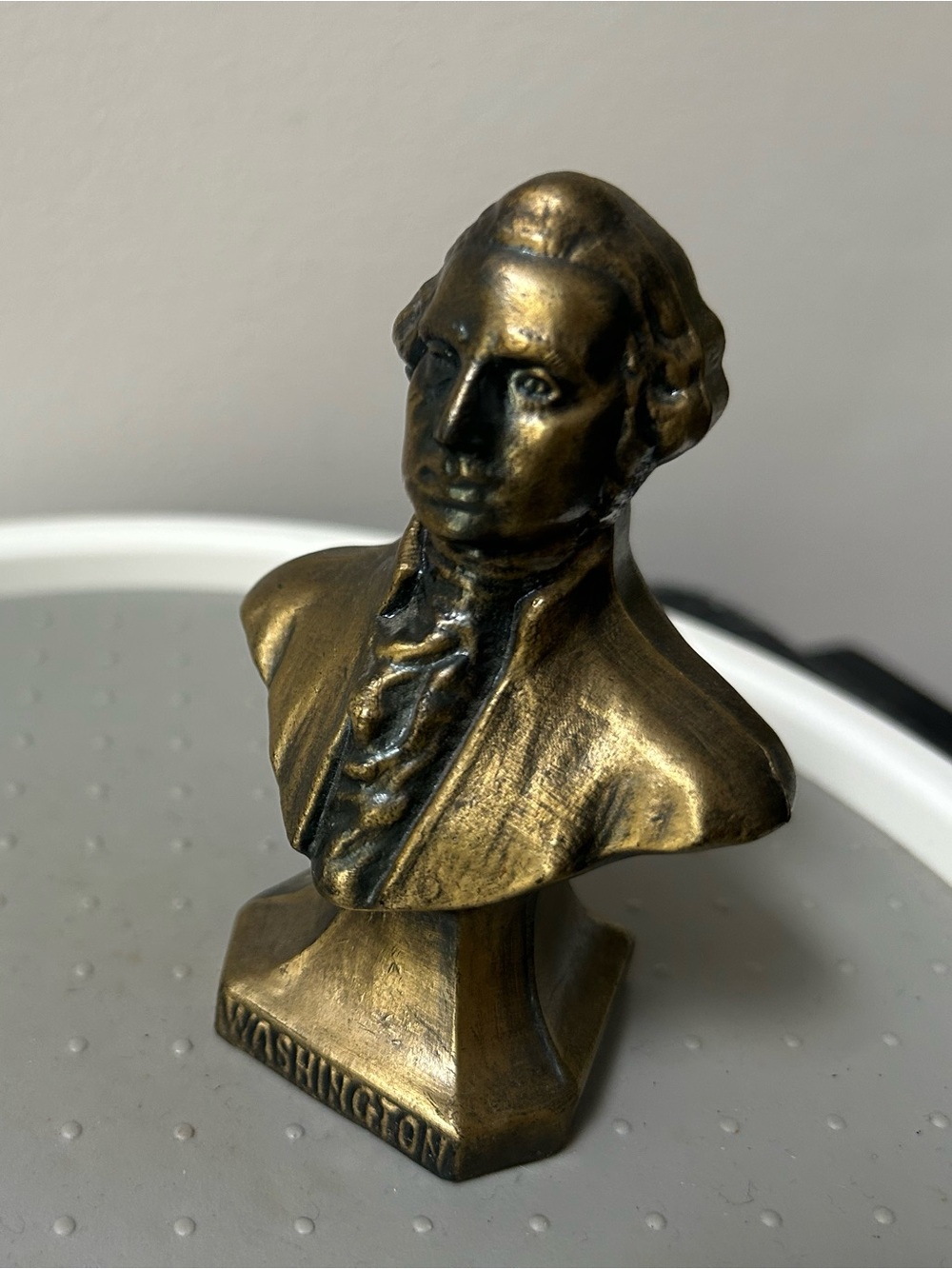 George Washington Gold-Tone Bust President USA Fourth of July Decor Patriotic